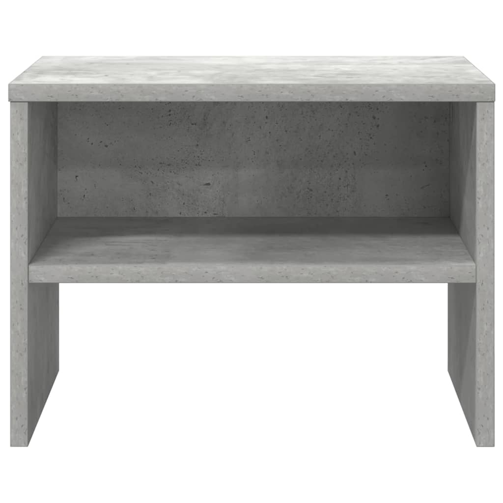 Table de chevet Gris béton 40x30x30 cm Bois ingénierie - XIOS