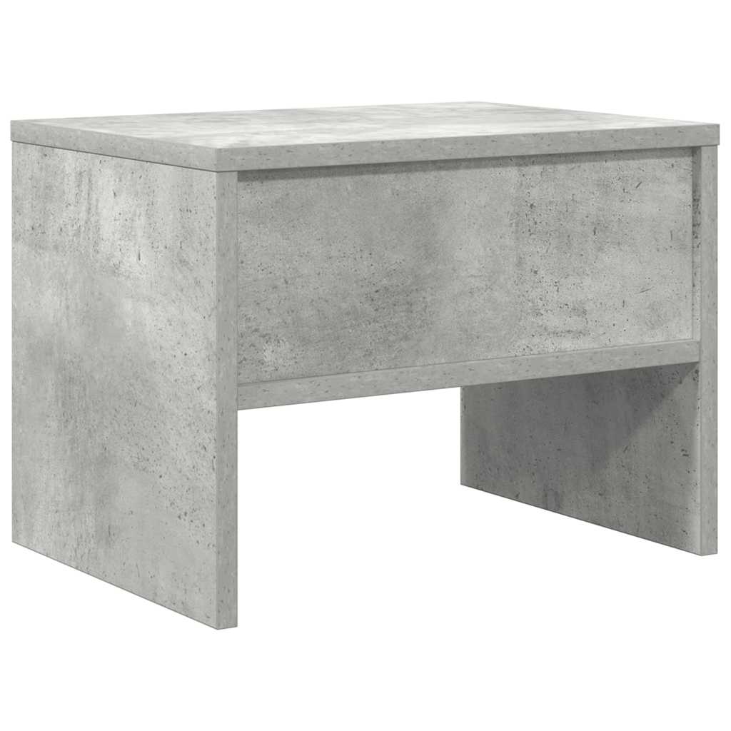 Table de chevet Gris béton 40x30x30 cm Bois ingénierie - XIOS