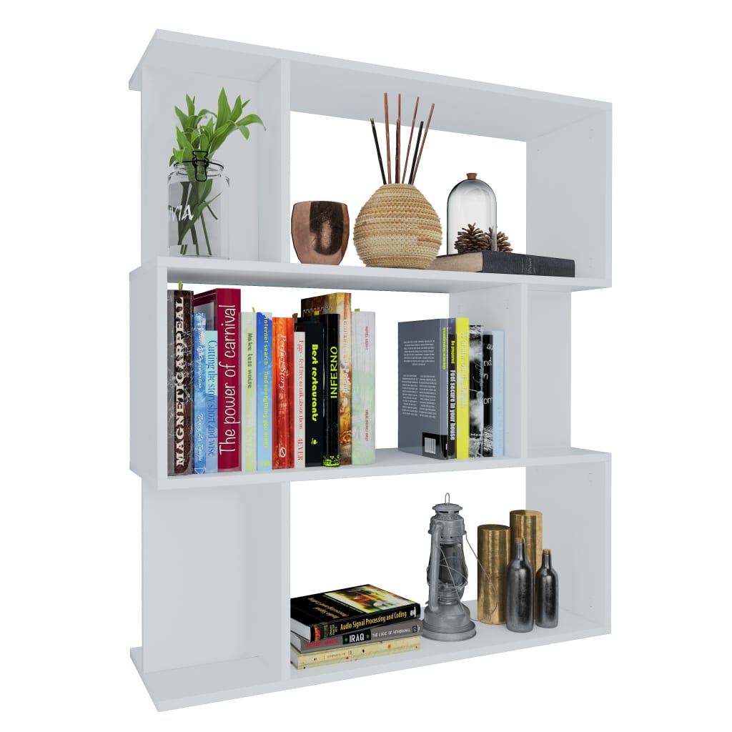 Bibliothèque/Cloison Blanc 80x24x96 cm Bois d'ingénierie - XIOS