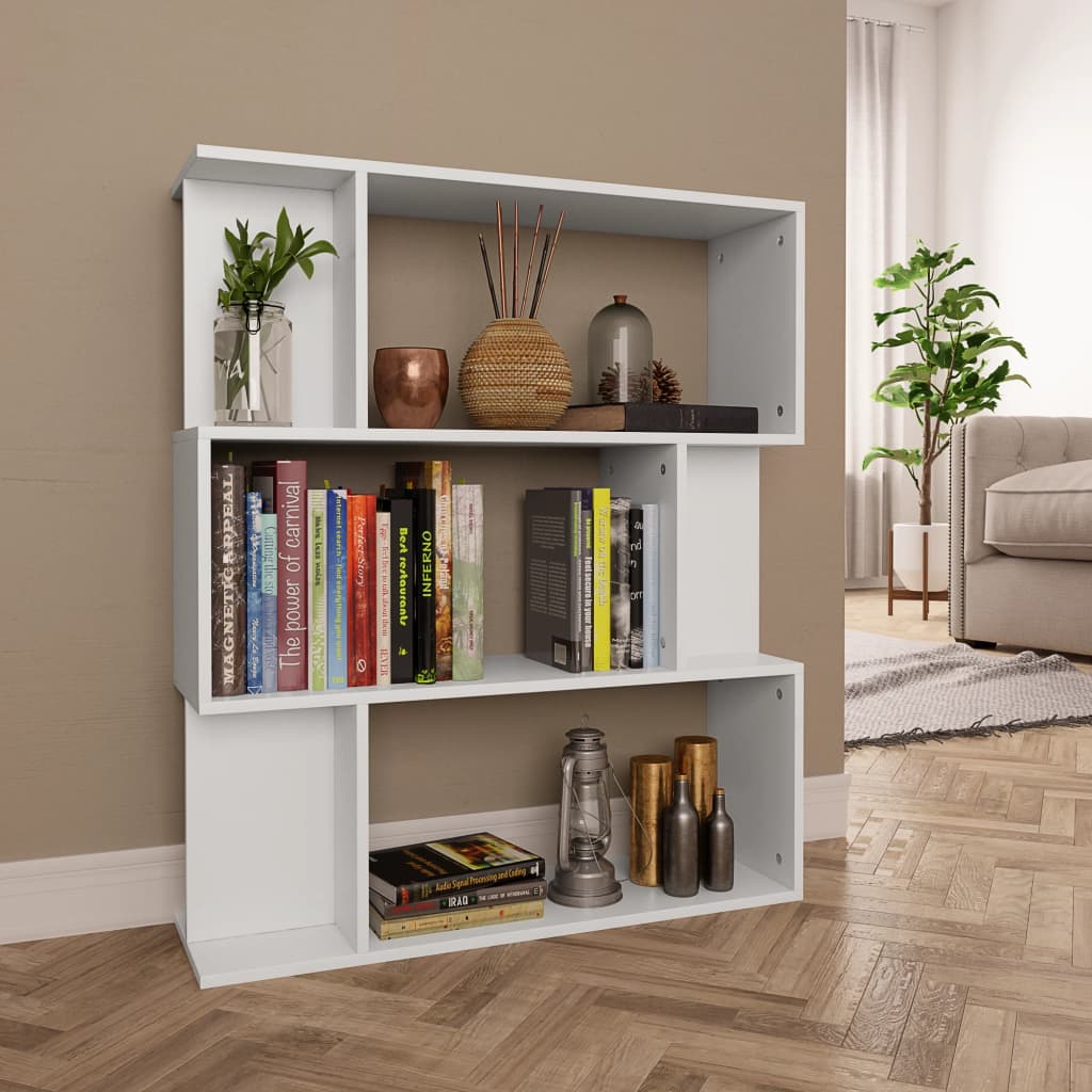 Bibliothèque/Cloison Blanc 80x24x96 cm Bois d'ingénierie - XIOS