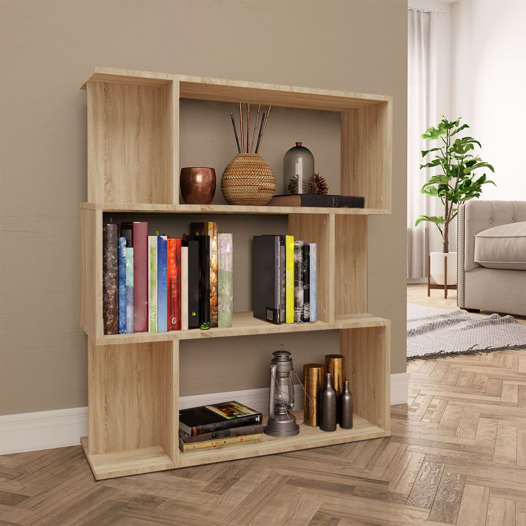 Bibliothèque/Séparateur de pièce Chêne sonoma Bois d’ingénierie - XIOS