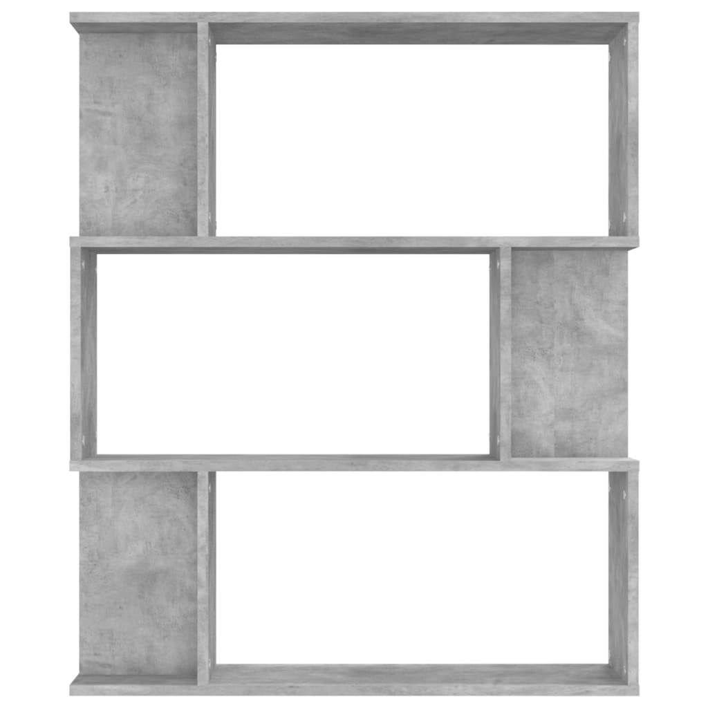 Bibliothèque/Séparateur de pièce Gris béton Bois d’ingénierie - XIOS