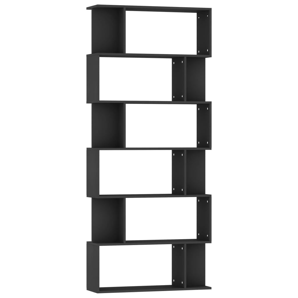 Bibliothèque/Séparateur de pièce Noir Bois d'ingénierie - XIOS