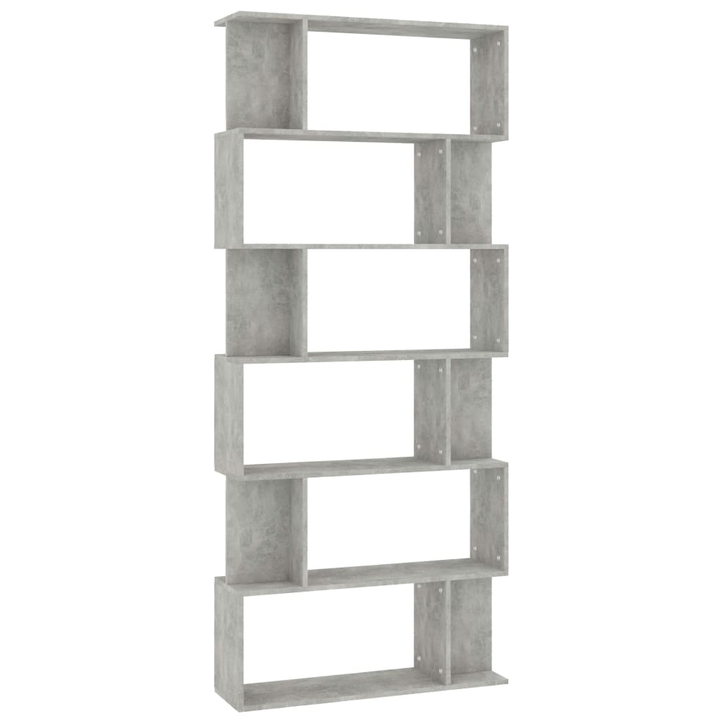 Bibliothèque/Séparateur de pièce Gris béton Bois d'ingénierie - XIOS
