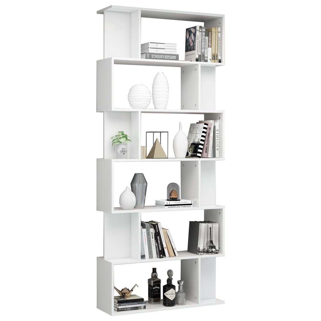Bibliothèque/Séparateur de pièce Blanc brillant 80x24x192 cm - XIOS