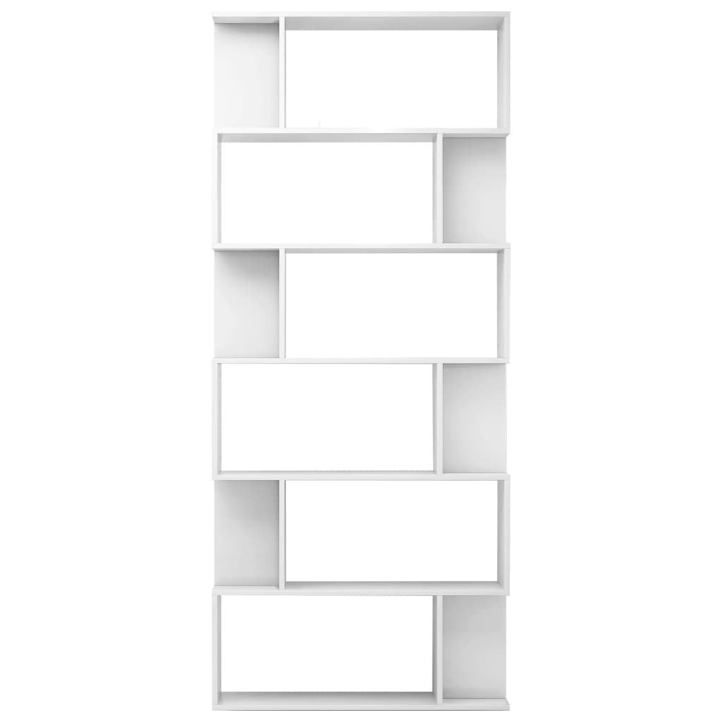 Bibliothèque/Séparateur de pièce Blanc brillant 80x24x192 cm - XIOS
