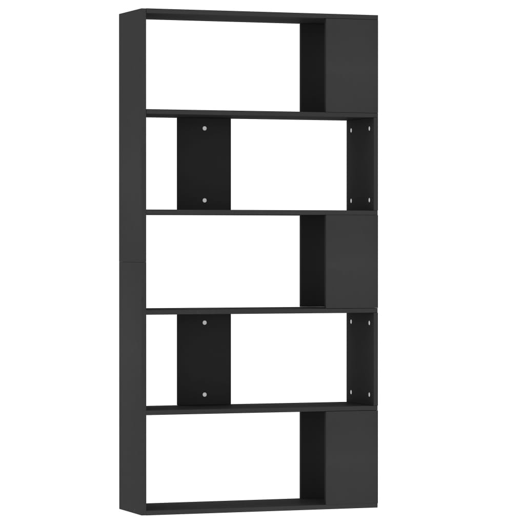 Bibliothèque/Séparateur de pièce Noir Bois d’ingénierie - XIOS
