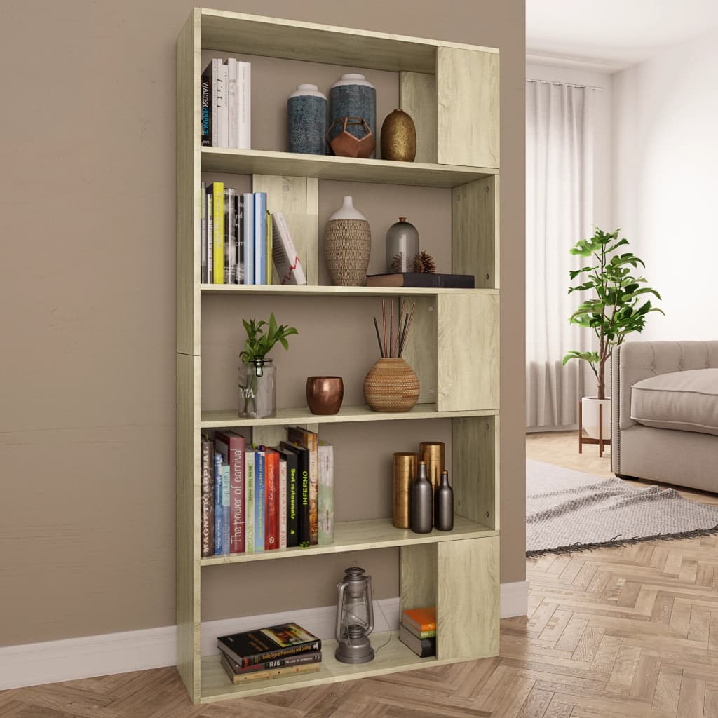 Bibliothèque/Séparateur de pièce Chêne sonoma Bois d’ingénierie - XIOS