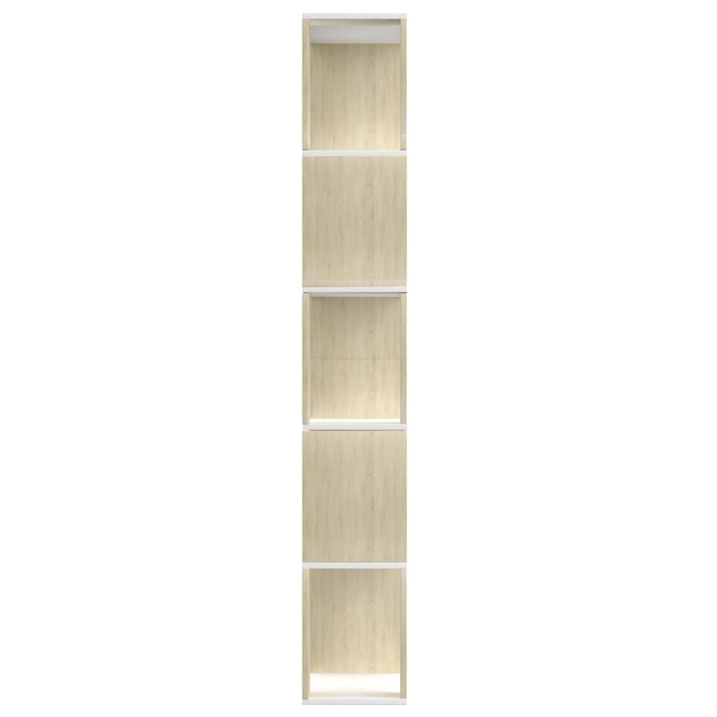 Bibliothèque/Séparateur de pièce Blanc chêne sonoma 80x24x159cm - XIOS