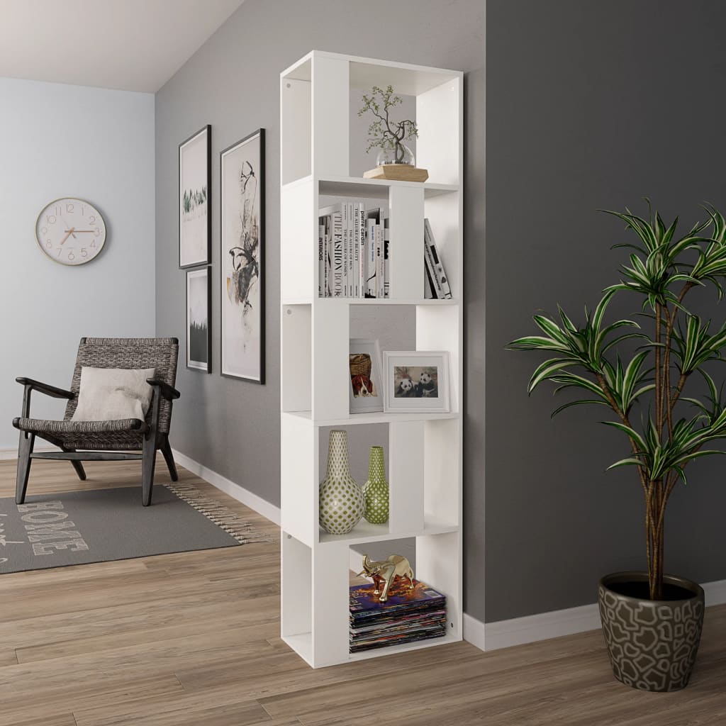 Bibliothèque/Séparateur de pièce Blanc Bois d’ingénierie - XIOS