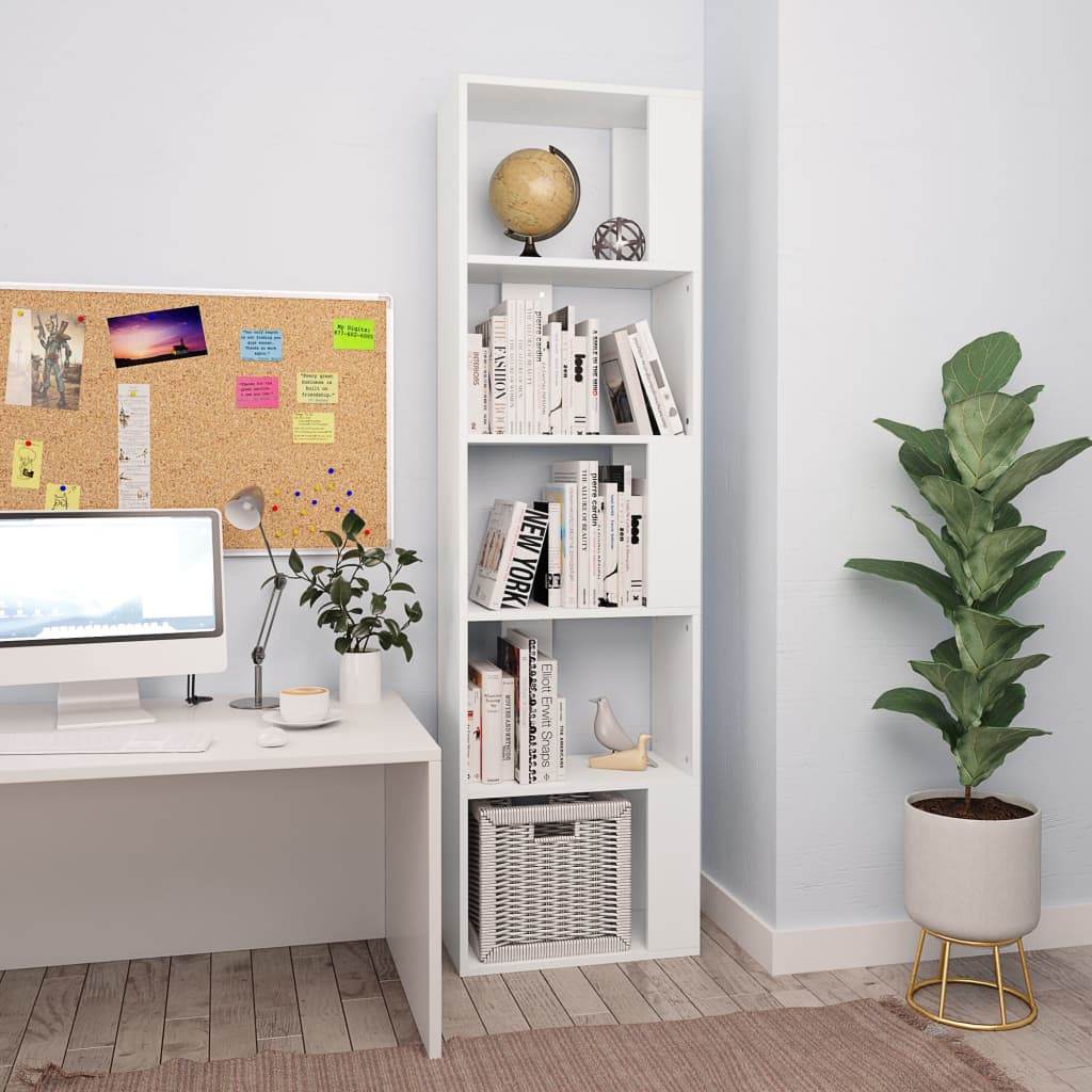 Bibliothèque/Séparateur de pièce Blanc Bois d’ingénierie - XIOS