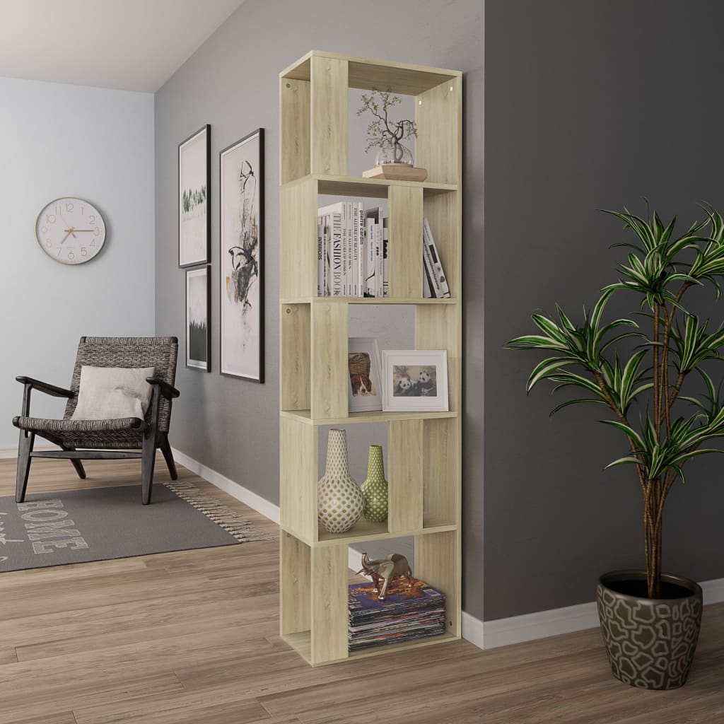 Bibliothèque/Séparateur de pièce Chêne sonoma Bois d’ingénierie - XIOS