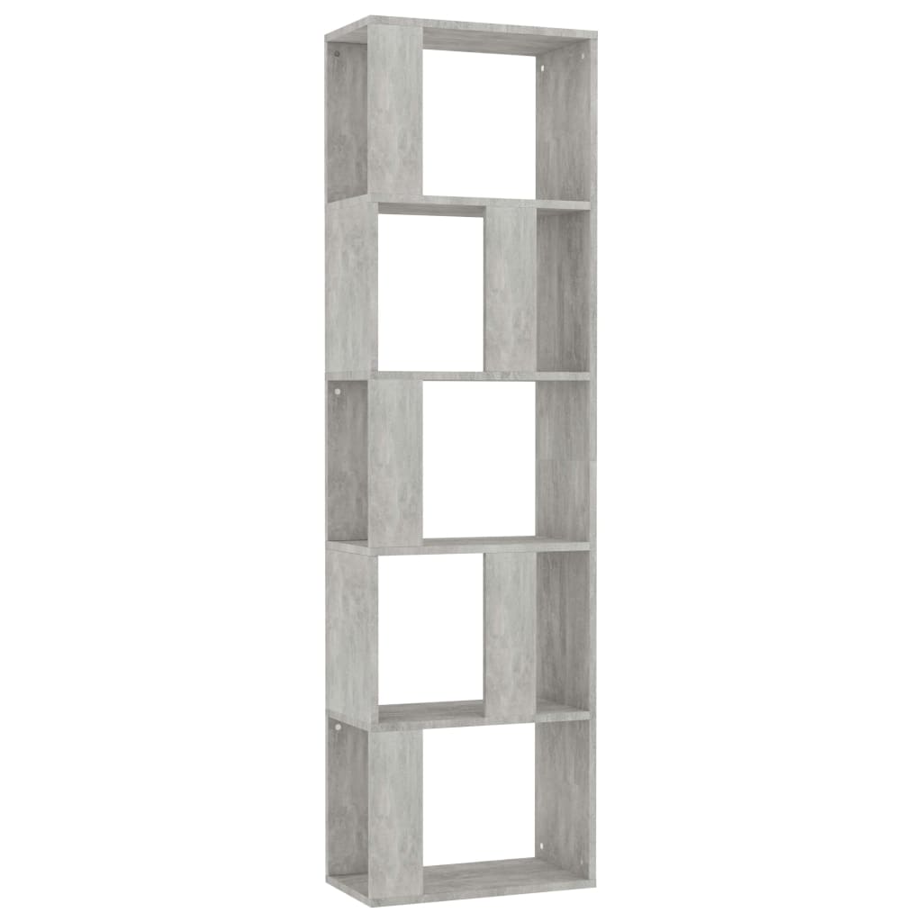 Bibliothèque/Séparateur de pièce Gris béton Bois d’ingénierie - XIOS