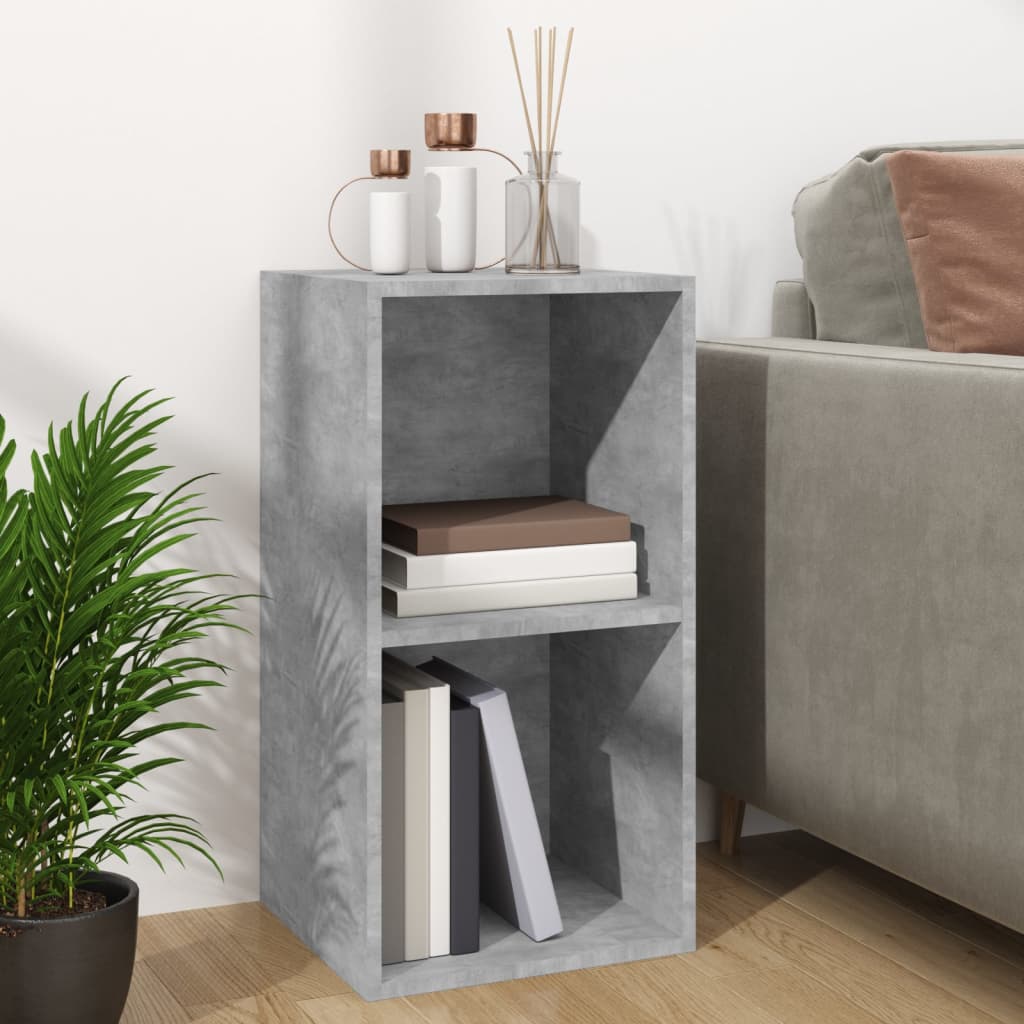Boîte de rangement de vinyles Gris béton 71x34x36 cm - XIOS