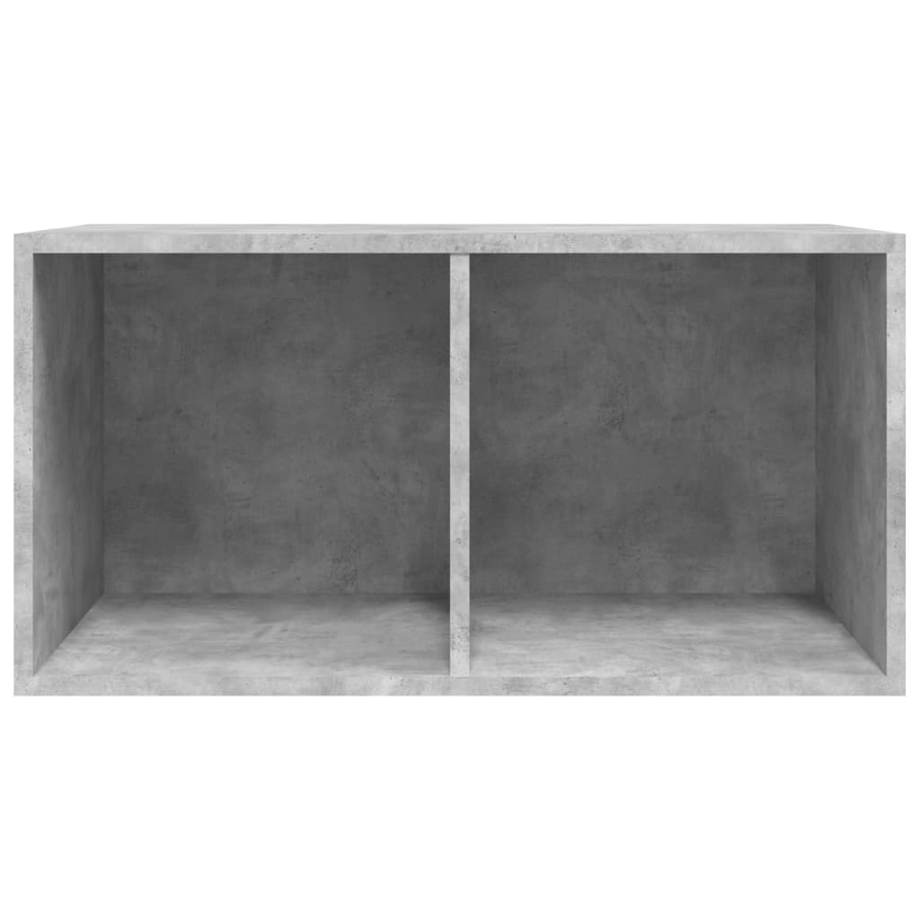 Boîte de rangement de vinyles Gris béton 71x34x36 cm - XIOS
