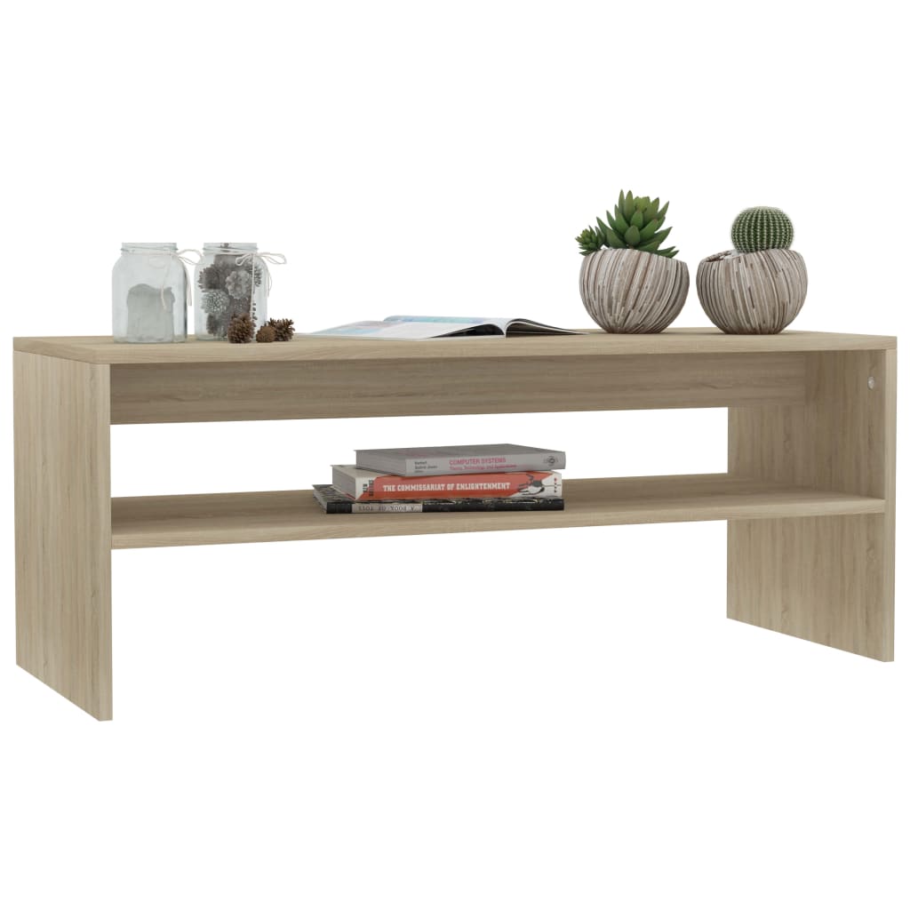 Table basse Chêne sonoma 100x40x40 cm Bois d'ingénierie - XIOS