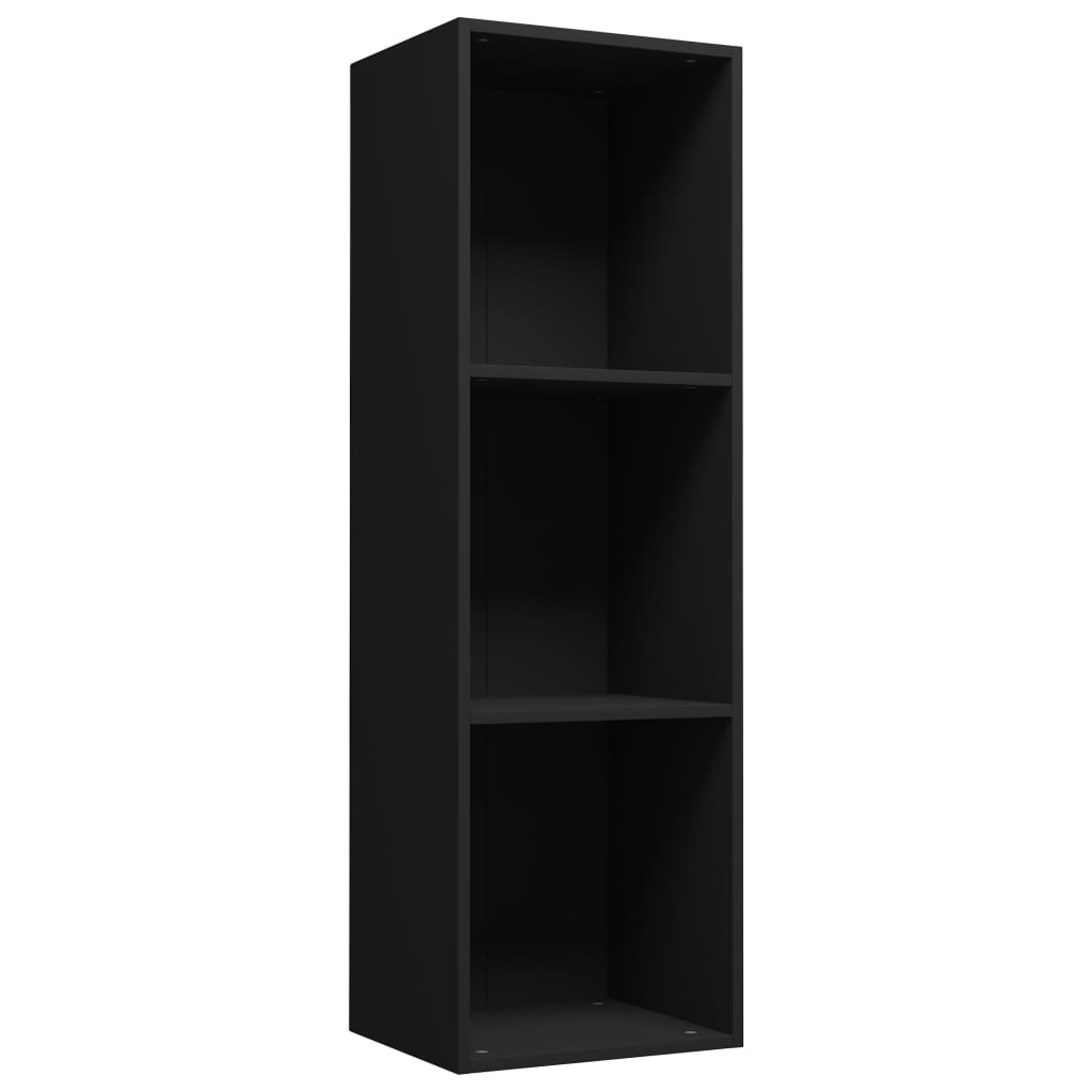 Bibliothèque/Meuble TV noir 36x30x114 cm bois d'ingénierie - XIOS