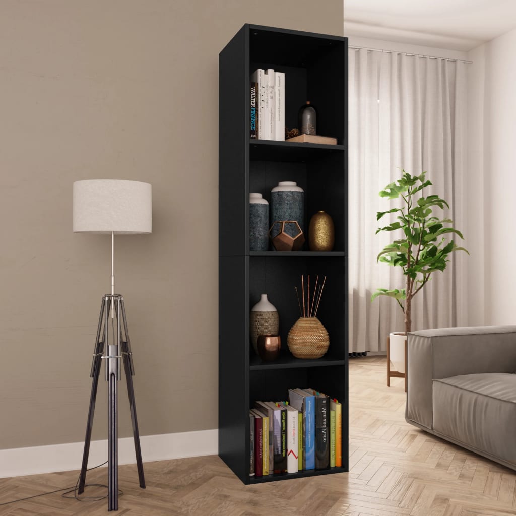 Bibliothèque/Meuble TV Blanc 36x30x143 cm Bois d'ingénierie - XIOS