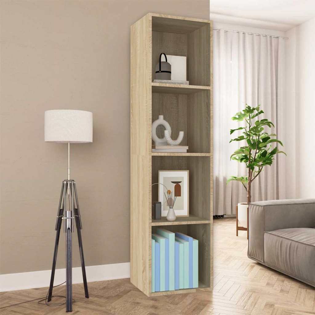 Bibliothèque/Meuble TV Chêne sonoma 36x30x143cm Bois ingénierie - XIOS