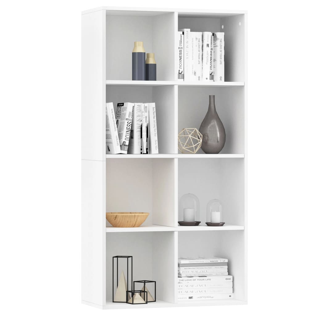 Bibliothèque/Buffet Blanc 66x30x130 cm Bois d'ingénierie - XIOS