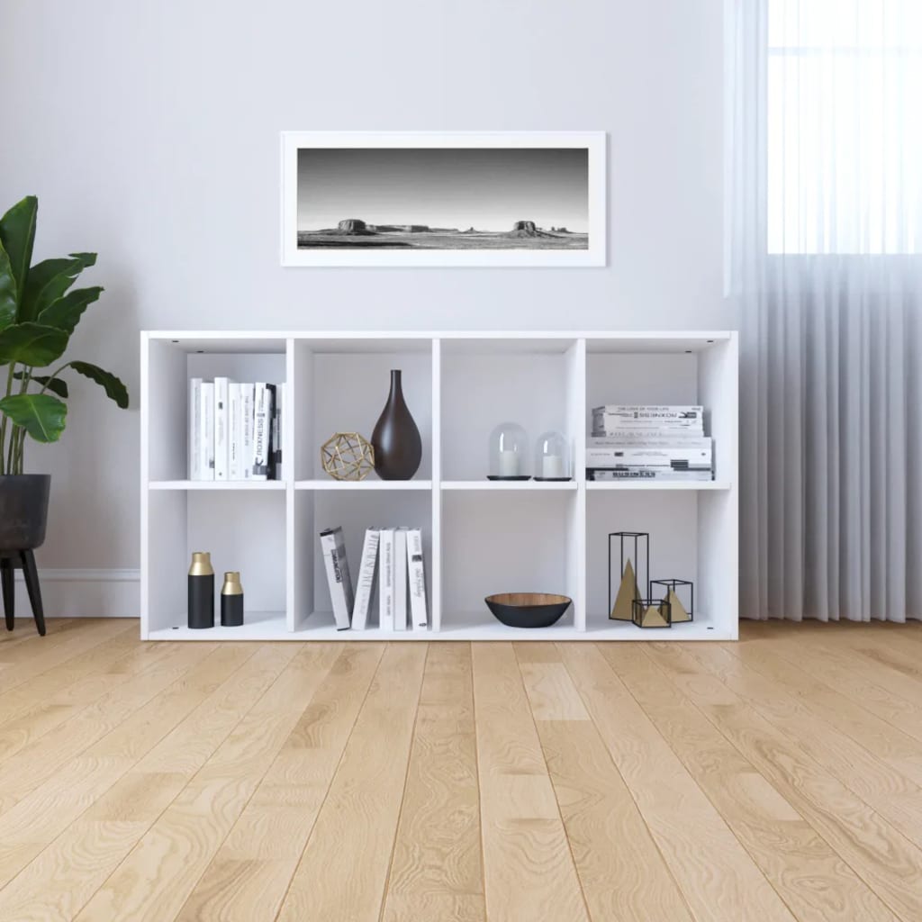 Bibliothèque/Buffet Blanc 66x30x130 cm Bois d'ingénierie - XIOS