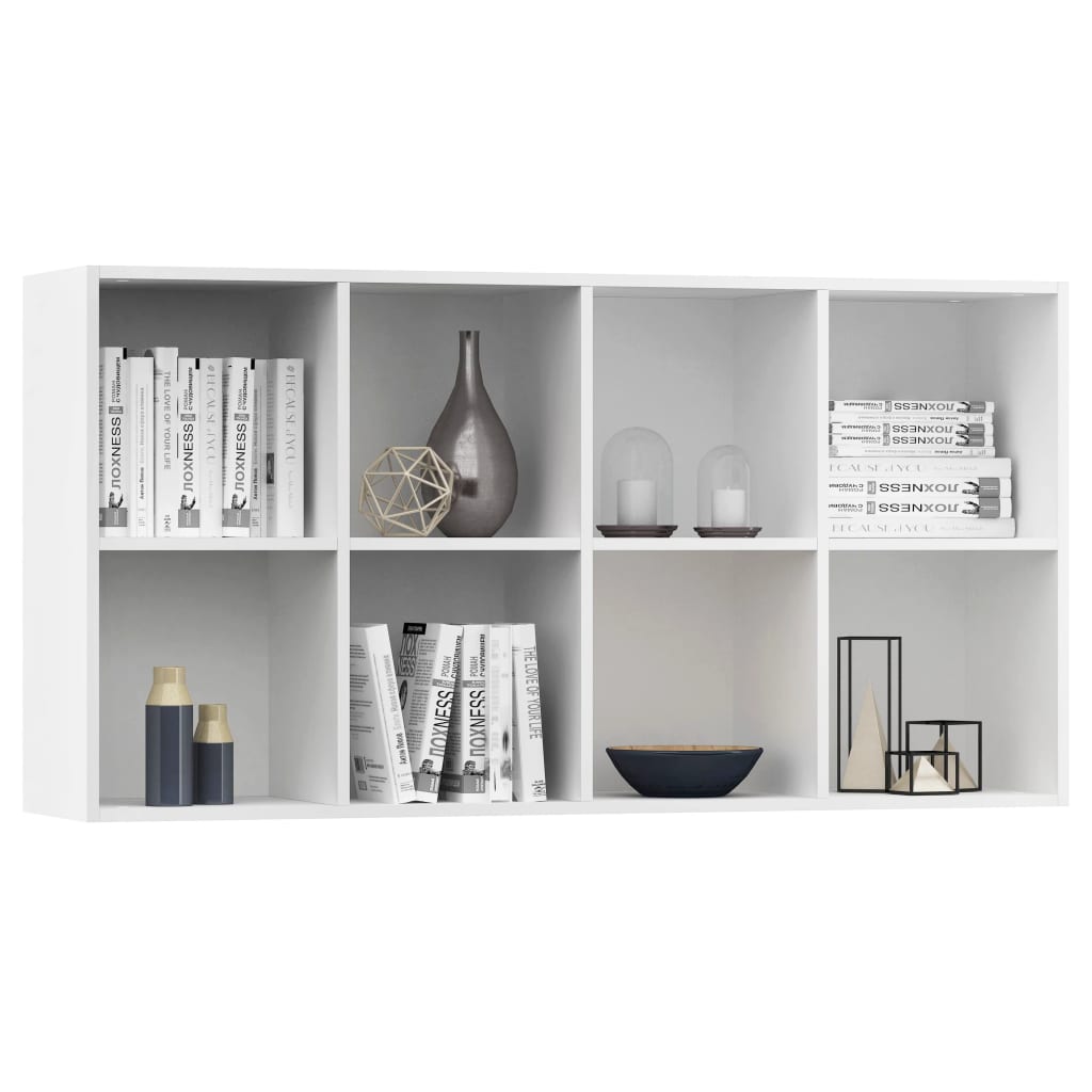 Bibliothèque/Buffet Blanc 66x30x130 cm Bois d'ingénierie - XIOS