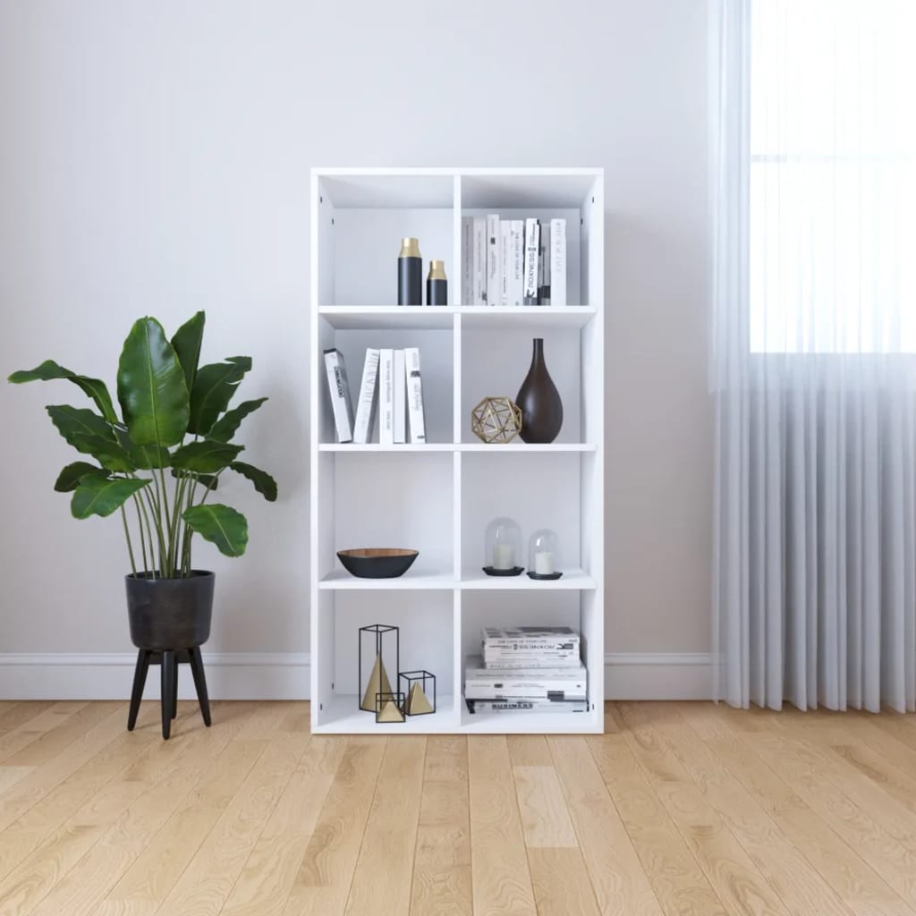 Bibliothèque/Buffet Blanc 66x30x130 cm Bois d'ingénierie - XIOS