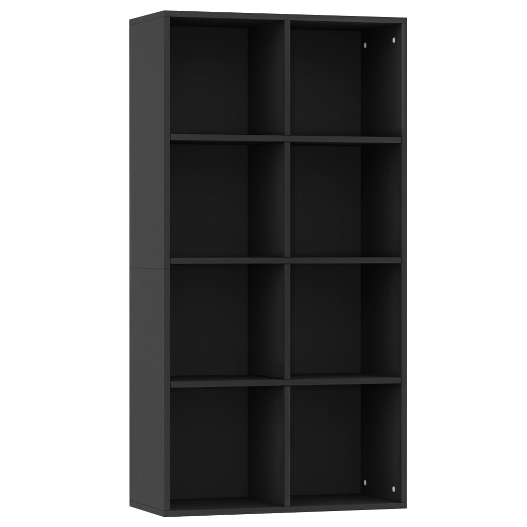 Bibliothèque/Buffet Noir 66x30x130 cm Bois d'ingénierie - XIOS