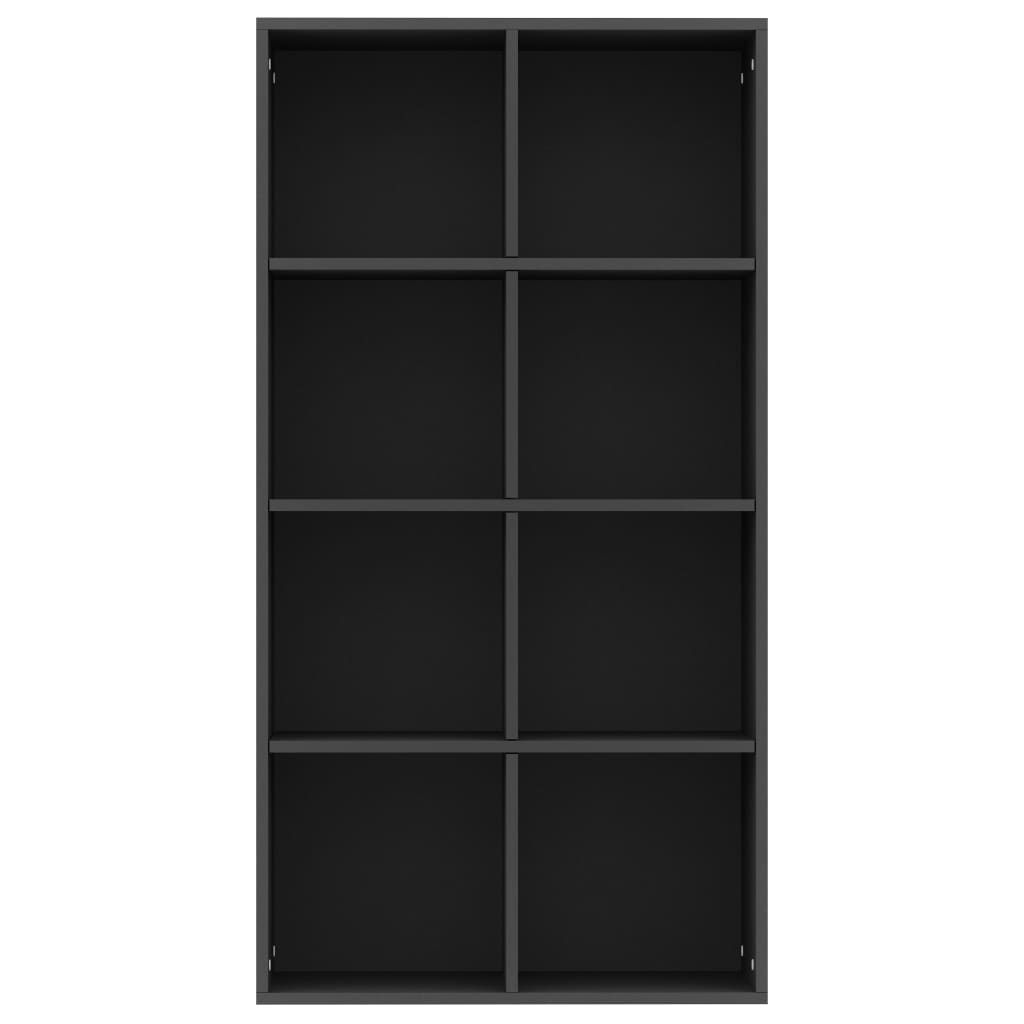 Bibliothèque/Buffet Noir 66x30x130 cm Bois d'ingénierie - XIOS