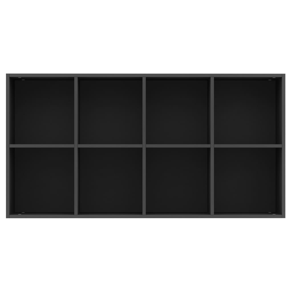 Bibliothèque/Buffet Noir 66x30x130 cm Bois d'ingénierie - XIOS