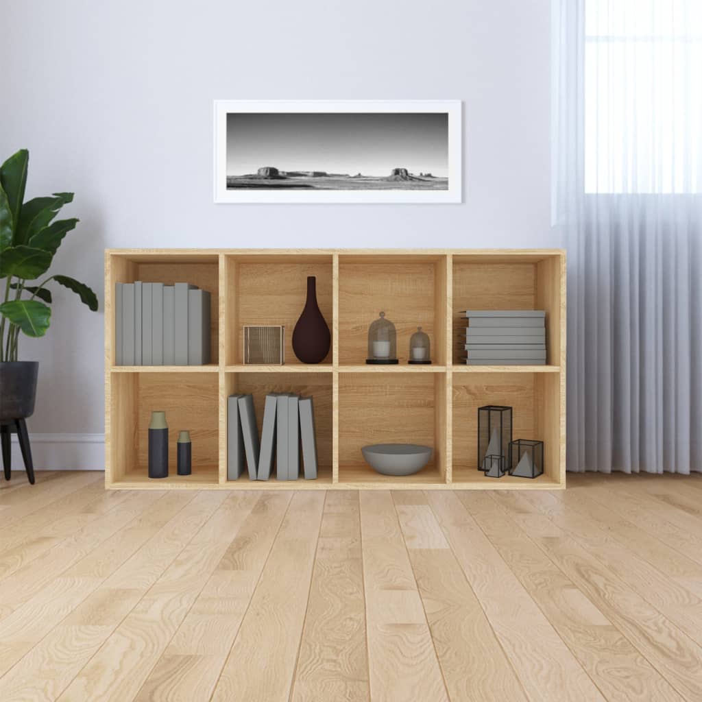 Bibliothèque/Buffet Chêne sonoma 66x30x130 cm Bois d’ingénierie - XIOS
