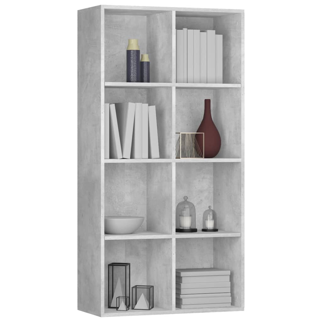 Bibliothèque/Buffet Gris béton 66x30x130 cm Bois d’ingénierie - XIOS
