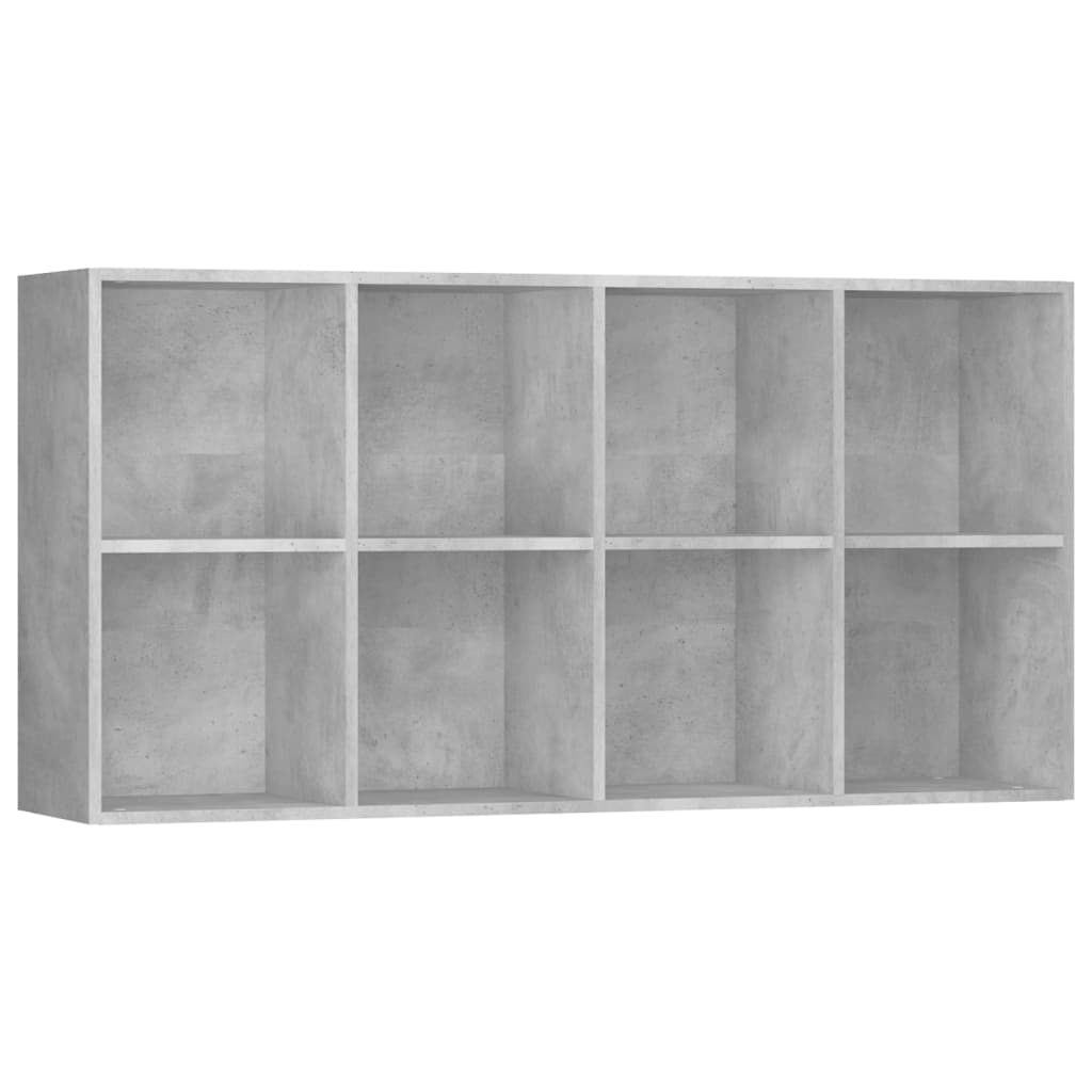 Bibliothèque/Buffet Gris béton 66x30x130 cm Bois d’ingénierie - XIOS