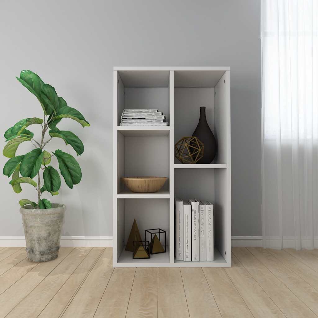 Bibliothèque/Buffet Blanc 50x25x80 cm Bois d’ingénierie - XIOS