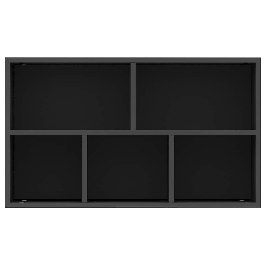 Bibliothèque/Buffet Noir 50x25x80 cm Bois d’ingénierie - XIOS