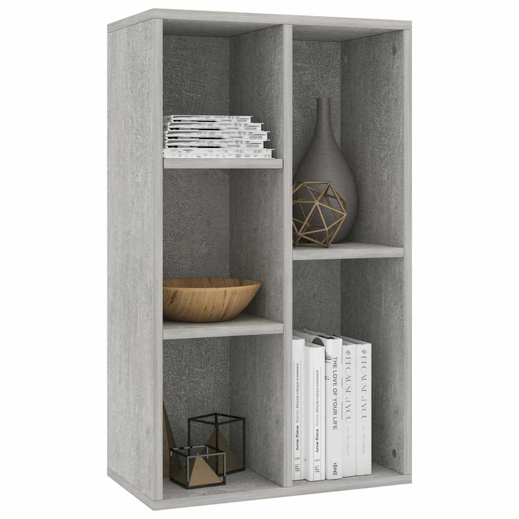 Bibliothèque/Buffet Gris béton 50x25x80 cm Bois d’ingénierie - XIOS