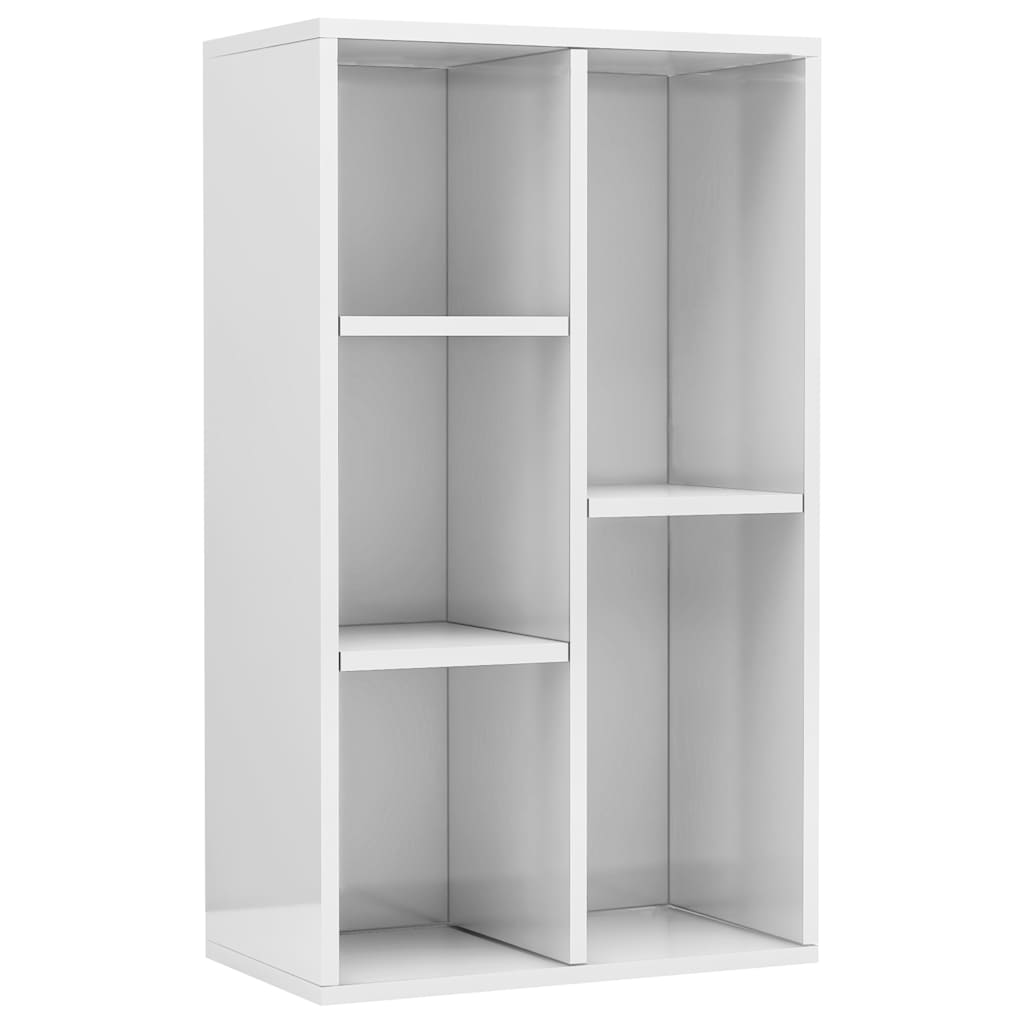 Bibliothèque/buffet blanc brillant 50x25x80cm Bois d’ingénierie - XIOS