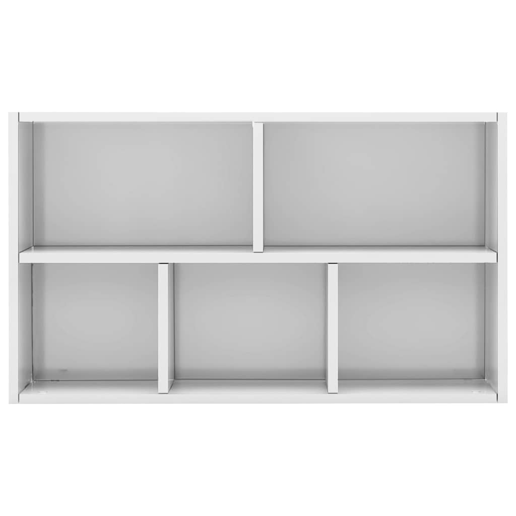 Bibliothèque/buffet blanc brillant 50x25x80cm Bois d’ingénierie - XIOS