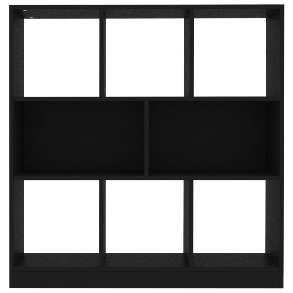 Bibliothèque Noir 97,5x29,5x100 cm Bois d'ingénierie - XIOS