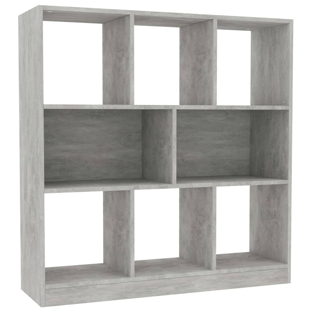 Bibliothèque Gris béton 97,5x29,5x100 cm Bois d'ingénierie - XIOS
