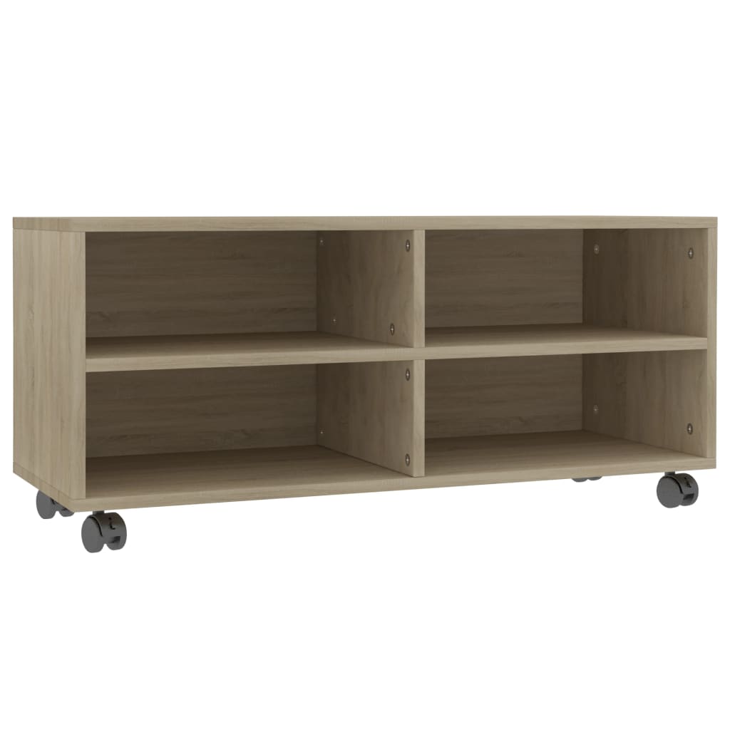Meuble TV avec roulettes Chêne sonoma Bois d'ingénierie - XIOS