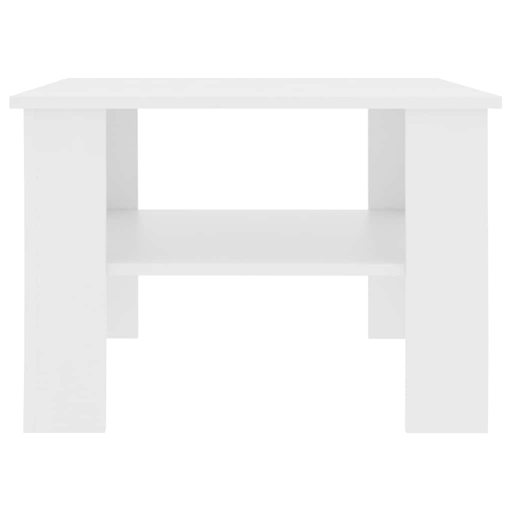 Table basse Blanc 60x60x42 cm Bois d’ingénierie - XIOS