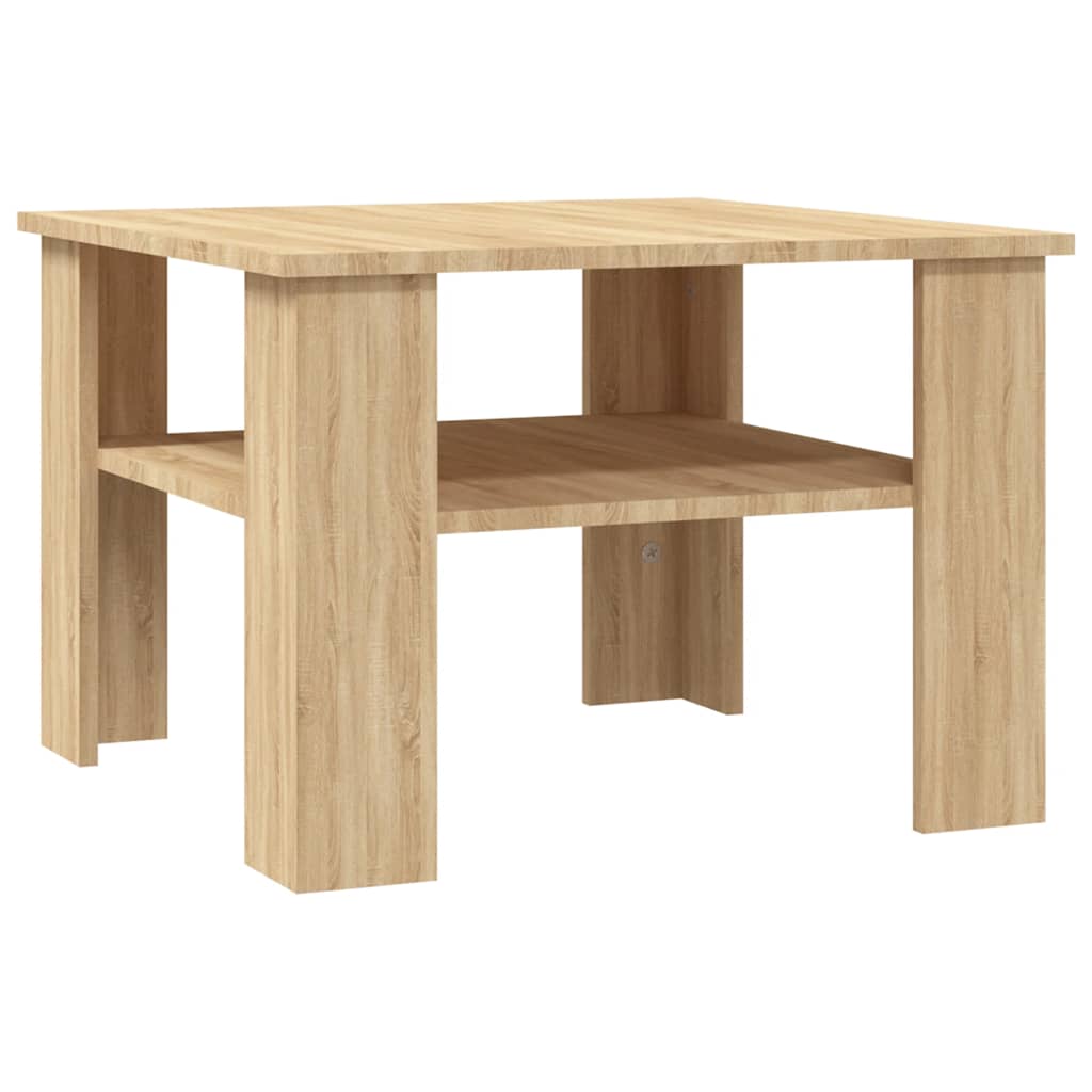 Table basse Chêne sonoma 60x60x42 cm Bois d’ingénierie - XIOS