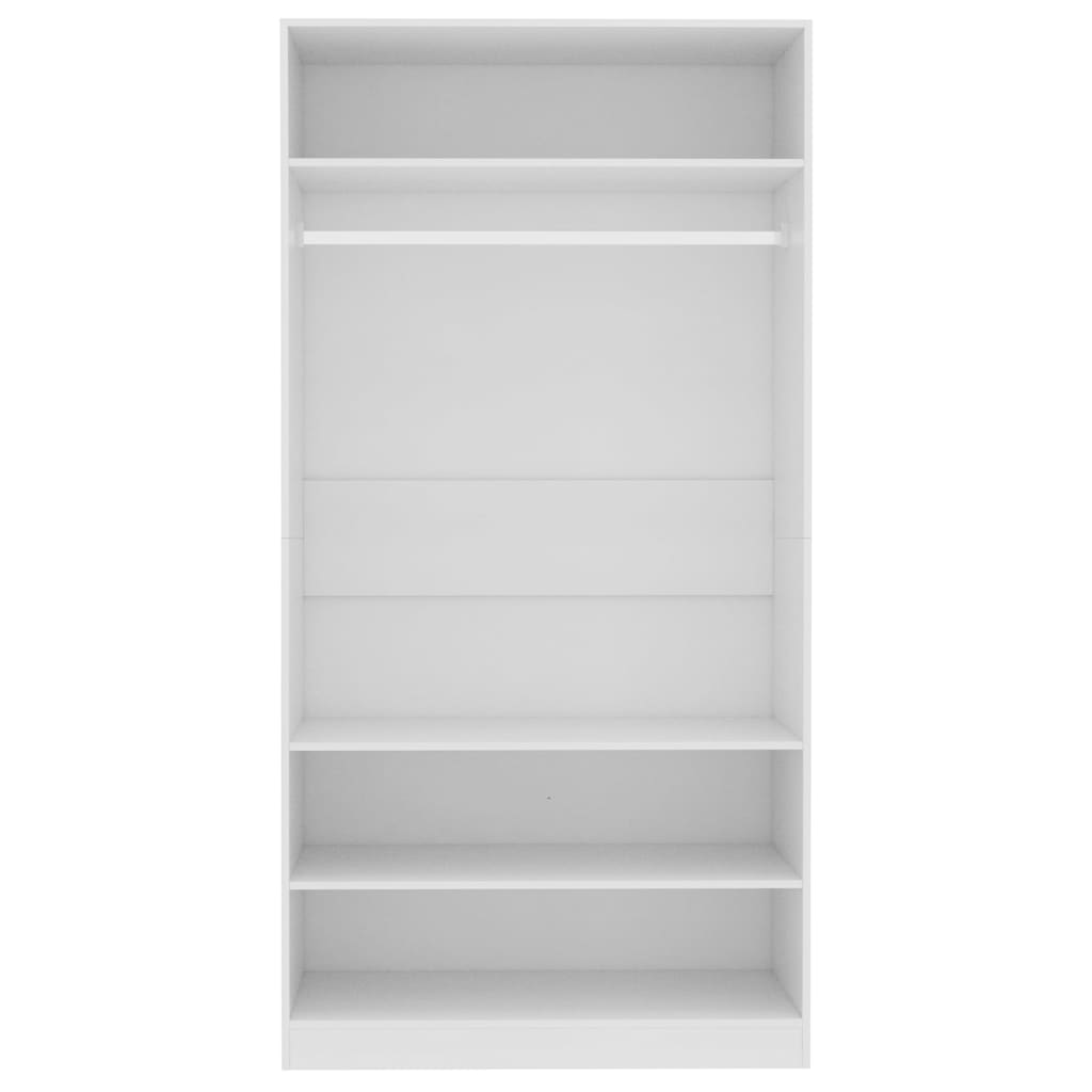 Garde-robe Blanc 100 x 50 x 200 cm Bois d'ingénierie - XIOS