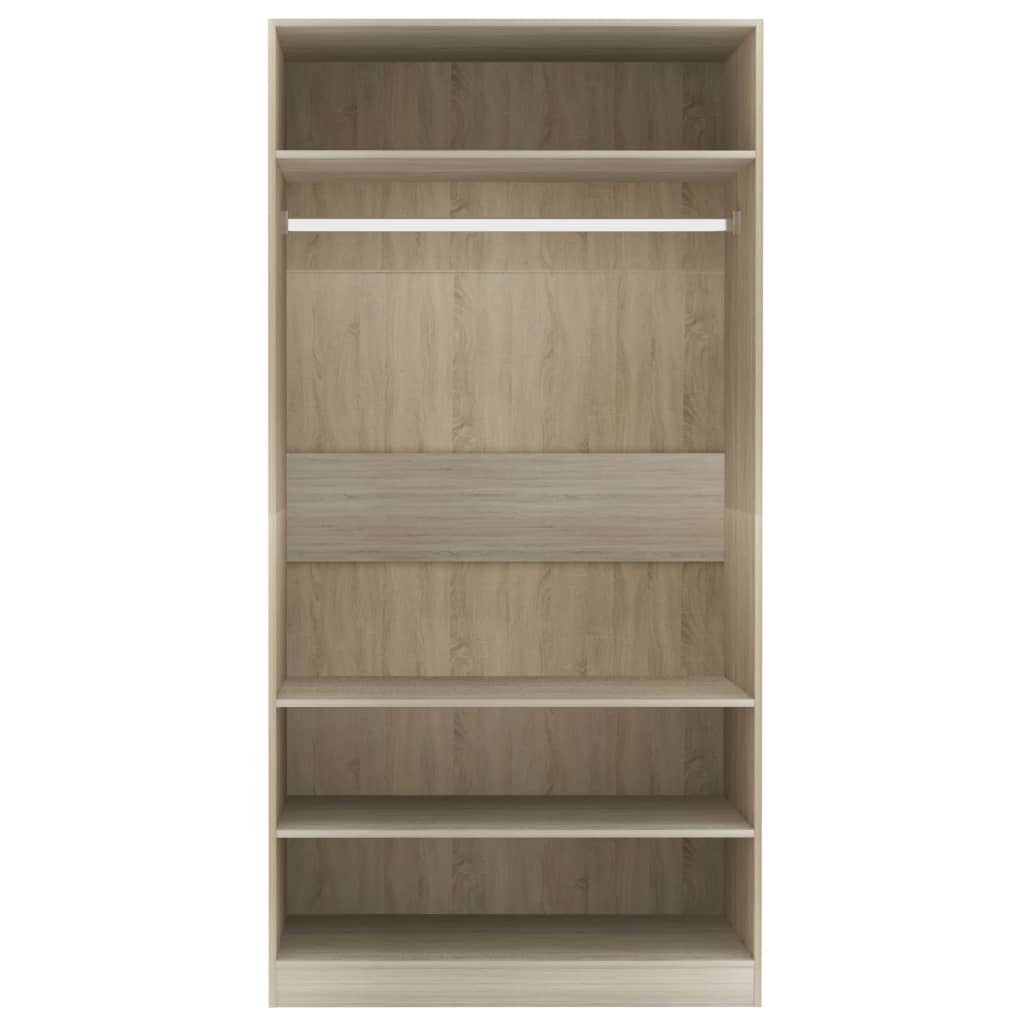 Garde-robe Chêne sonoma 100x50x200 cm Bois d'ingénierie - XIOS