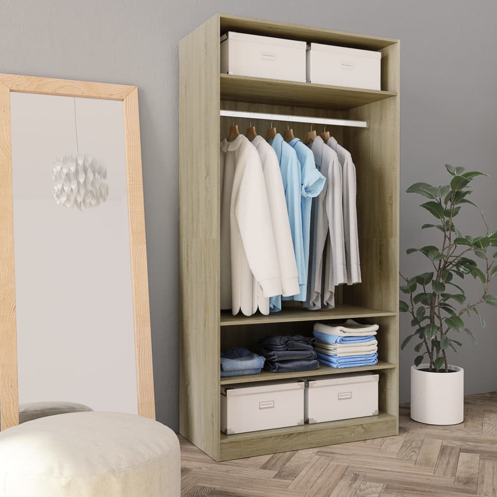 Garde-robe Chêne sonoma 100x50x200 cm Bois d'ingénierie - XIOS