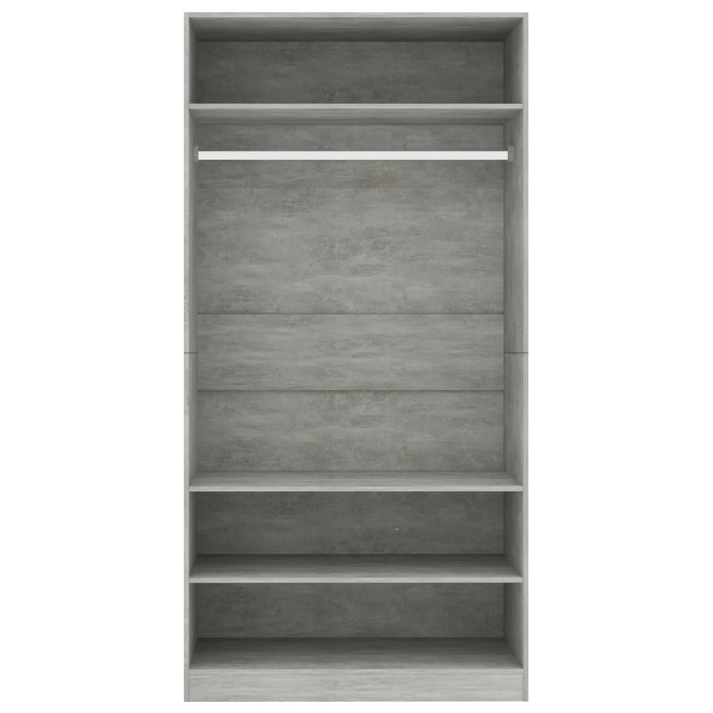 Garde-robe Gris cement 100 x 50 x 200 cm Aggloméré - XIOS
