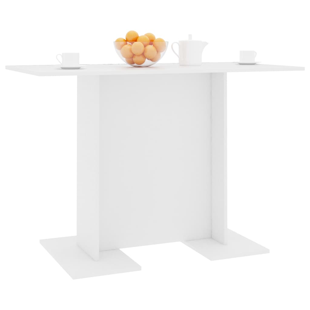 Table de salle à manger Blanc 110 x 60 x 75 cm Bois ingénierie - XIOS