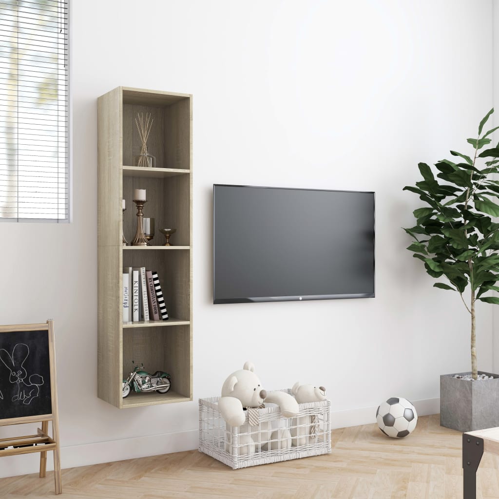 Bibliothèque/Meuble TV Chêne sonoma 143x30x36 cm - XIOS