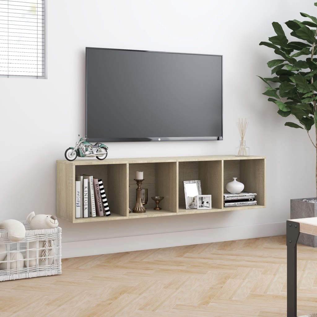 Bibliothèque/Meuble TV Chêne sonoma 143x30x36 cm - XIOS